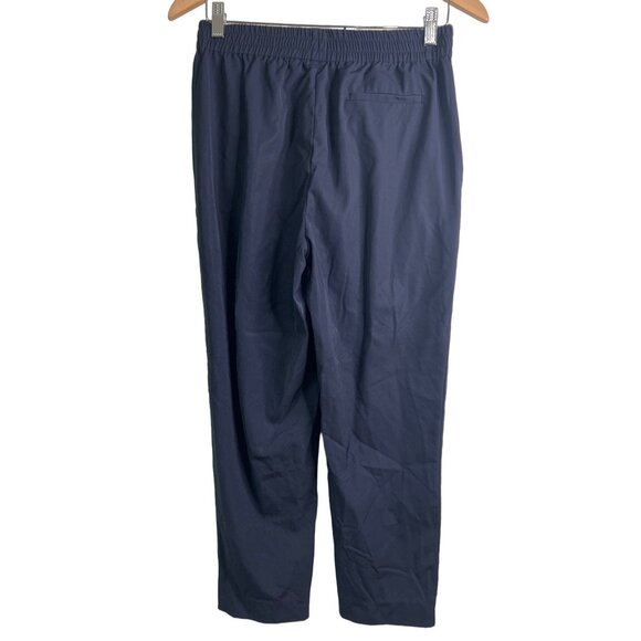 Everlane Pants Size 4 The Italian Go Weave Easy Pant Navy Blue 100% Wool Career - Picture 2 of 6